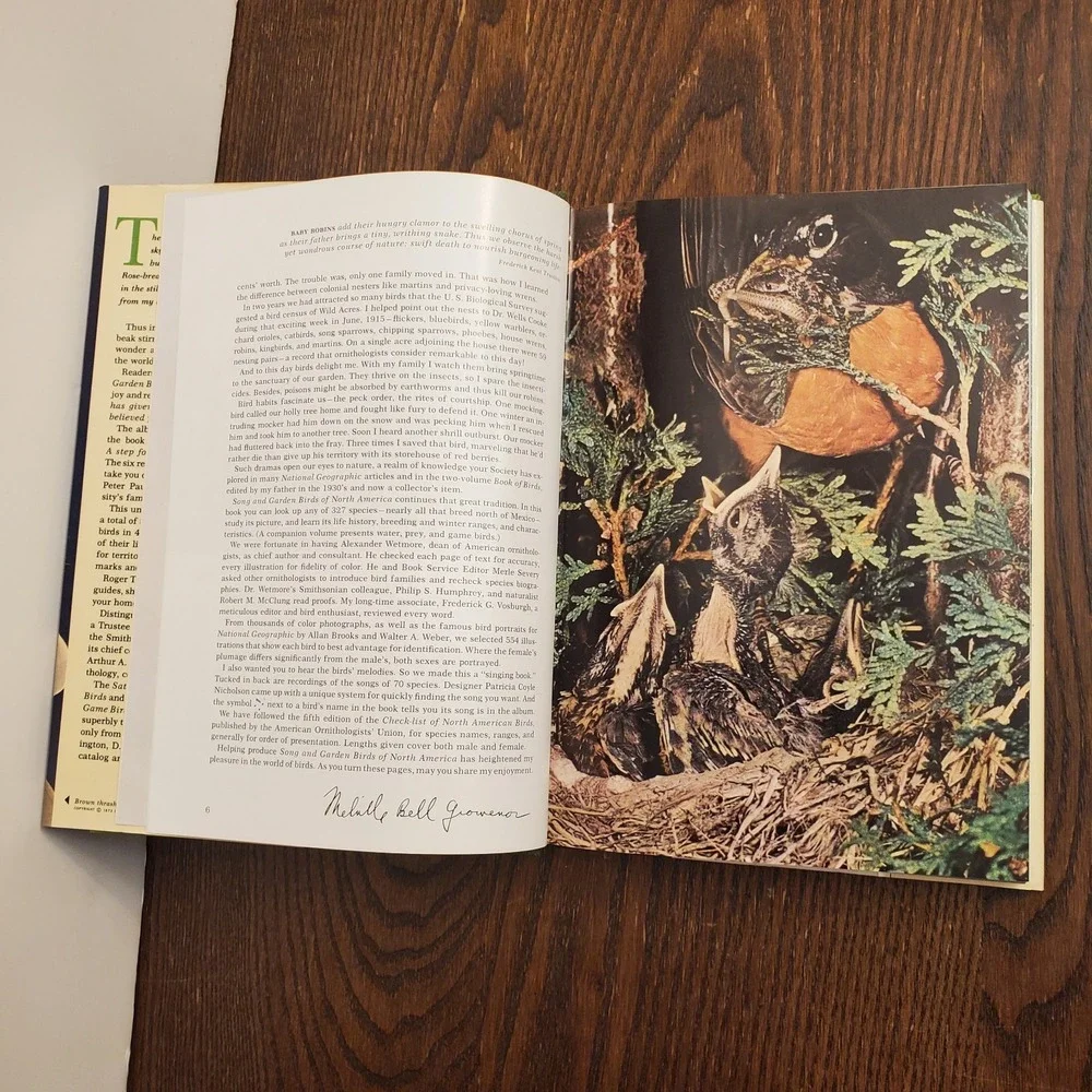 Song & Garden Birds of North America 2 Vol Set w/ Records Slipcase - Nat‎ Geo